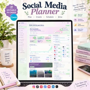Social Media Planner Dashboard, Settings & Backup, Workspace Preferences, JSON Data Backup, CSV Post Export, Content Planning Tool