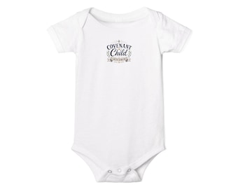 Traje de bebé Covenant Child de una pieza/para bebés, conjunto religioso para bautizo.