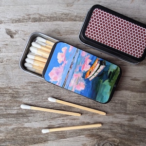 Art Inspired Matchbox Keepsake | Small Items Storage | Candle Accessory Gift