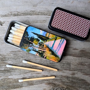 Art Inspired Decorative Matchbox | Small Items Storage | Gift for Candle Lovers