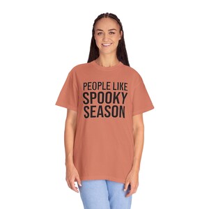 People Like Spooky Season T-Shirt | Halloween Text Tee image 8