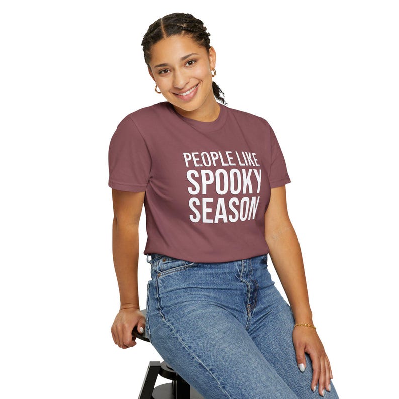 People Like Spooky Season T-Shirt | Halloween Text Tee image 12