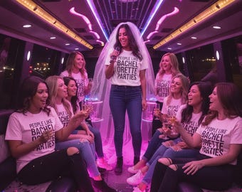 People Like Bachelorette Parties T-Shirt | Bold Text Hen Party Tee
