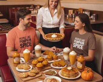 T-shirt « Les gens aiment les épices à la citrouille » | T-shirt texte « Café d'automne »