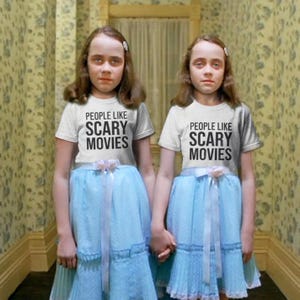 People Like Scary Movies T-Shirt | Horror Quote Tee, Halloween Shirt image 1