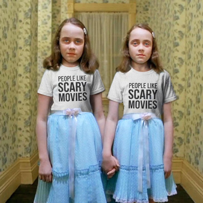 People Like Scary Movies T-Shirt | Horror Quote Tee, Halloween Shirt image 1