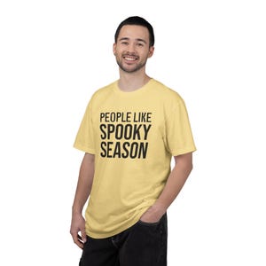 People Like Spooky Season T-Shirt | Halloween Text Tee image 7