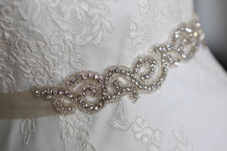 FINAL SALE Jaxie Jasmine Bridal Sash. Was 225. Now 45 image 4