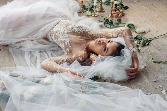 Double Layer Cathedral Length Veil - 108/30 Inches - Etsy display picture 1