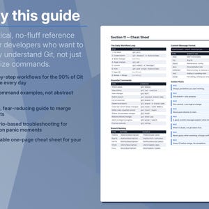 Git & GitHub Companion Guide | Beginner-Friendly PDF | Developer Reference, Cheat Sheet, Workflow Guide image 3
