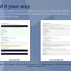 Git & GitHub Companion Guide | Beginner-Friendly PDF | Developer Reference, Cheat Sheet, Workflow Guide image 5