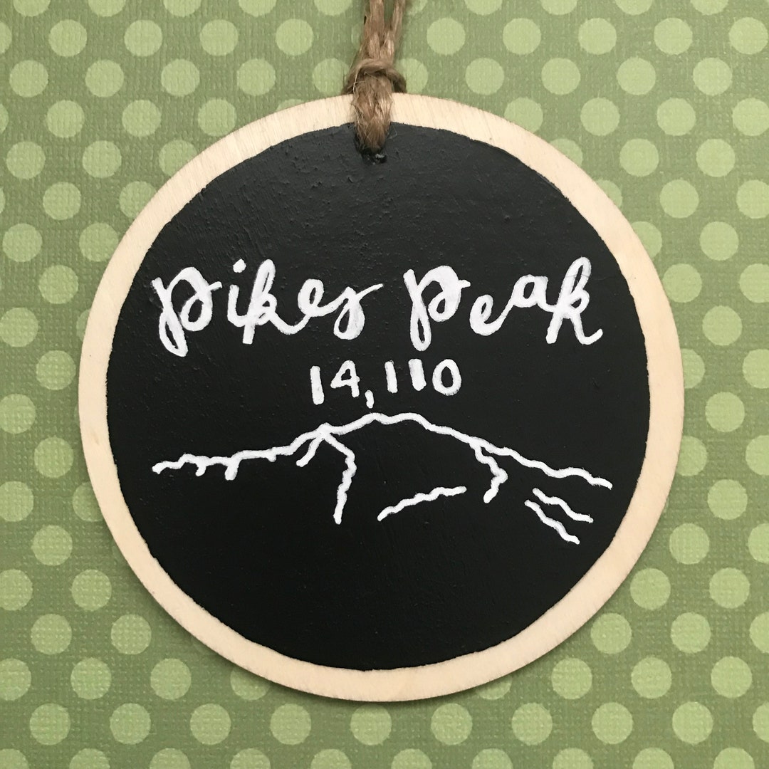 Pikes Peak - Colorado 14er Ornament - Etsy