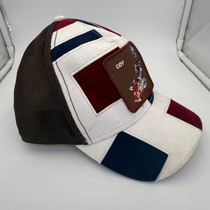 Goorin Bros The Farm Coy Koi Fish Patch Corduroy Patchwork Trucker Hat Snapback image 7