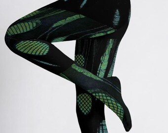 Collant punk strappati semi-opachi, calze grunge con buchi