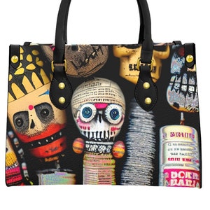 Voodoo Doll Tote Bag, Vodou Doll Tote Bag, Realistic Voodu Handbag, Vodun Tote,Mystical, Magic Spell, Occult Gift,Goth, 3D Gothic , Dolls