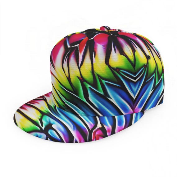 Unisex Multicolor Snapback Hat Hip Hop Style Colorful Adjustable Baseball Cap Amazon.com: ROSIHODE Fashion Galaxy Snapback Hat for Men  main image 4