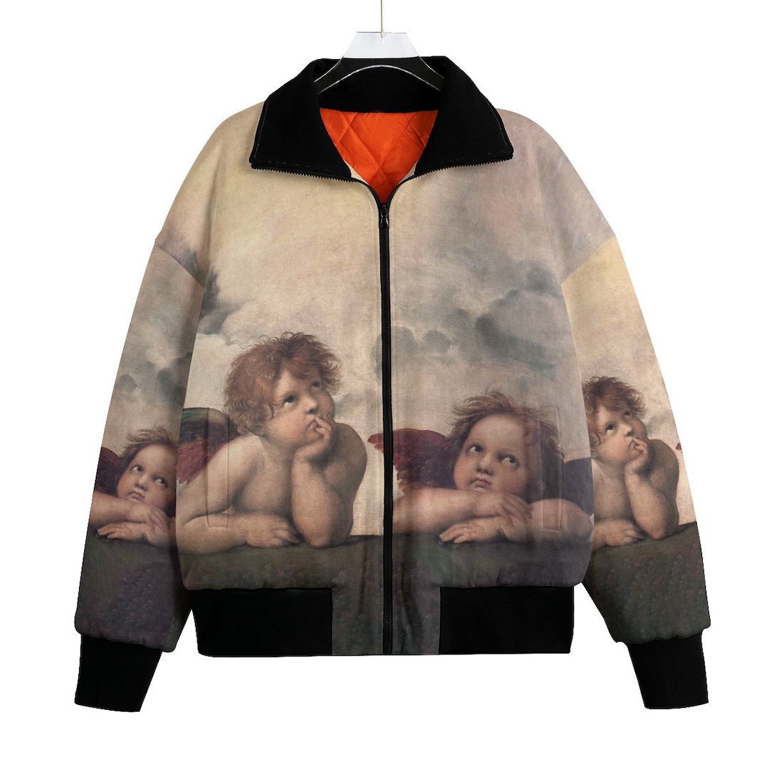 Raphael Sistine Chapel Bored Angel Jacket Coat Bomber Unisex Streetwear ...