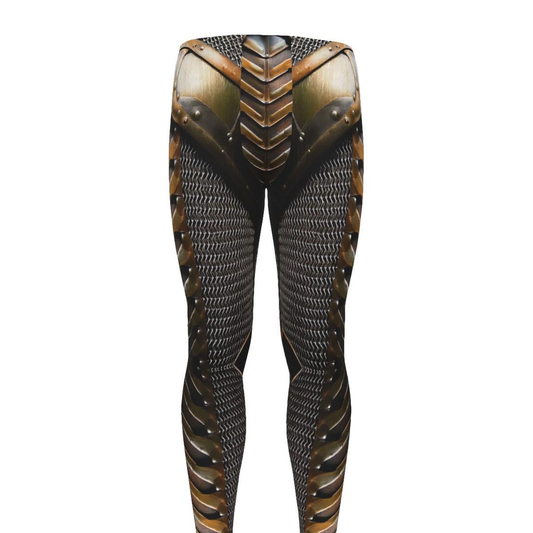 Gladiator Armor Leggings LARP Battle, Exoskeleton Workout Pants