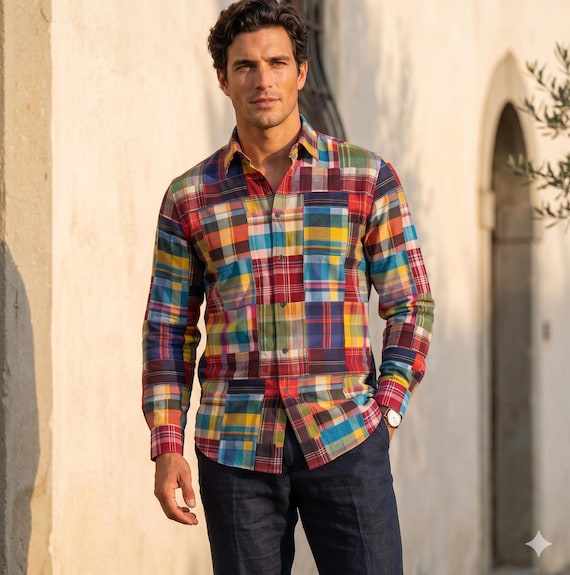 dress shirt oxford plaid dress
