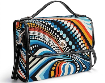 Coach Madison Sabrina Graphic Op Art Convertible Strap Satchel
