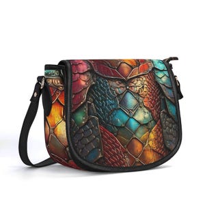 Cartera de armadura de gladiador, bolso de cuero genuino, bolso de cuero de grano superior, bolso de mano medieval, bolso de hombro de lujo silencioso, regalo colorido