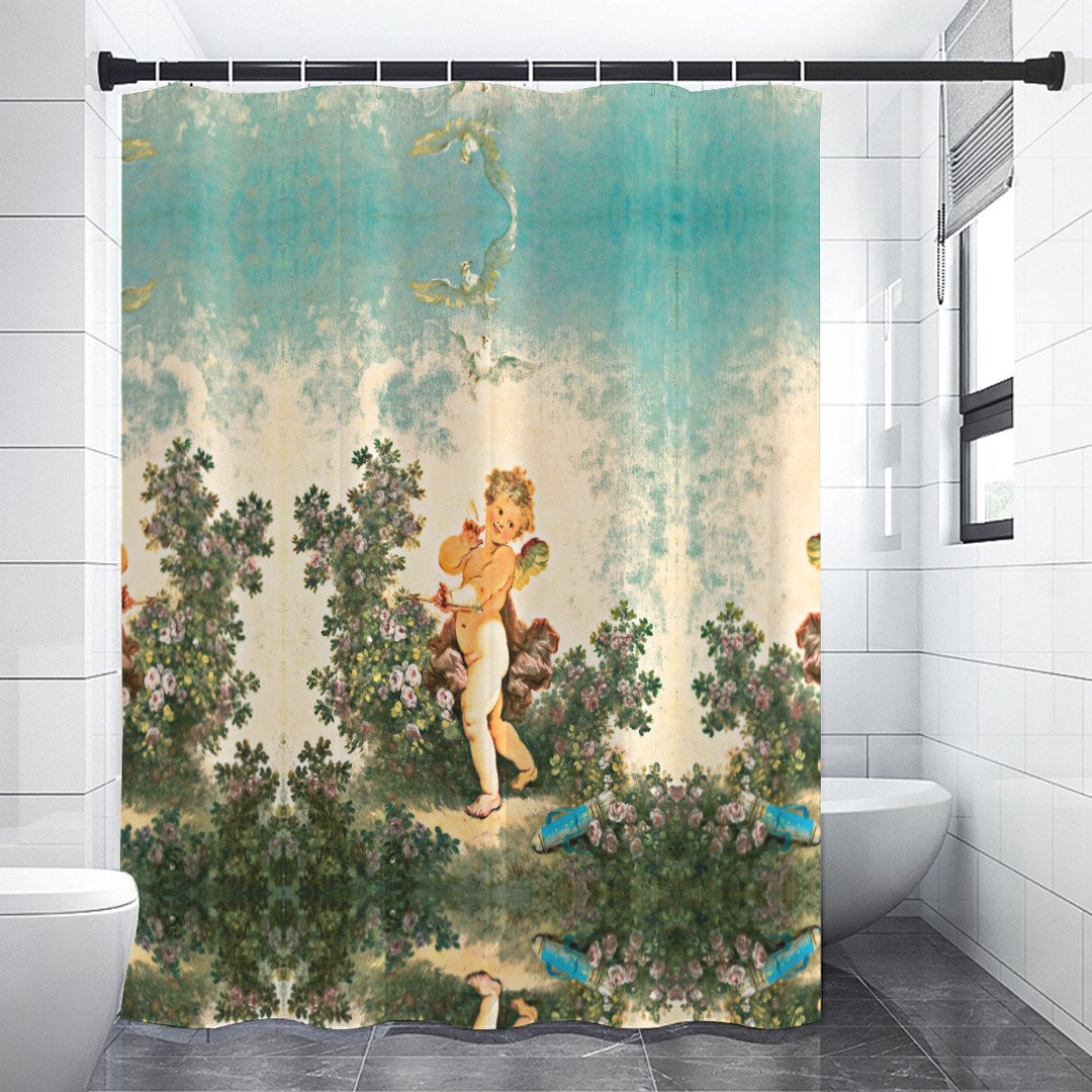 Duschvorhang 180x180 Cm – Wasserdicht, Schimmelresistent, Inkl. 12 Haken, Digital Bedruckt