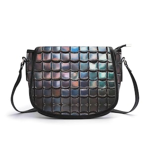 Bolso de cuero genuino con lentejuelas plateadas, bolso de cuero de grano superior, bolso de noche, bolso de hombro de lujo silencioso, cartera de discoteca, regalo para ella