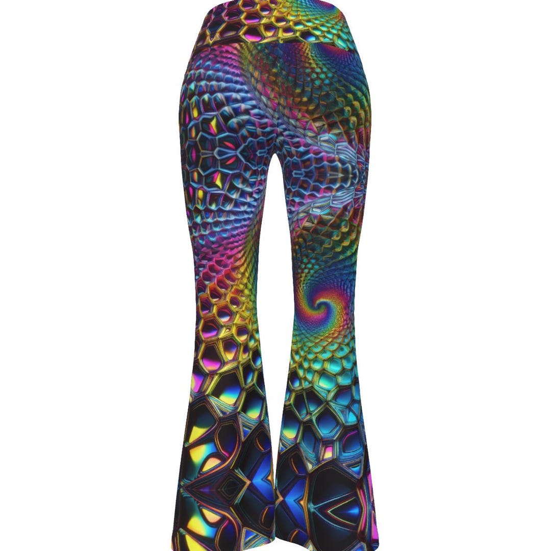 Green Yellow and Orange Psychedelic Pants