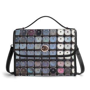 Cartera de piel auténtica plateada, bolso de mano de piel con lentejuelas, bolso de hombro de lujo, bolso de mensajero con mosaicos, cartera con escamas de pescado, bolso estilo disco, regalo