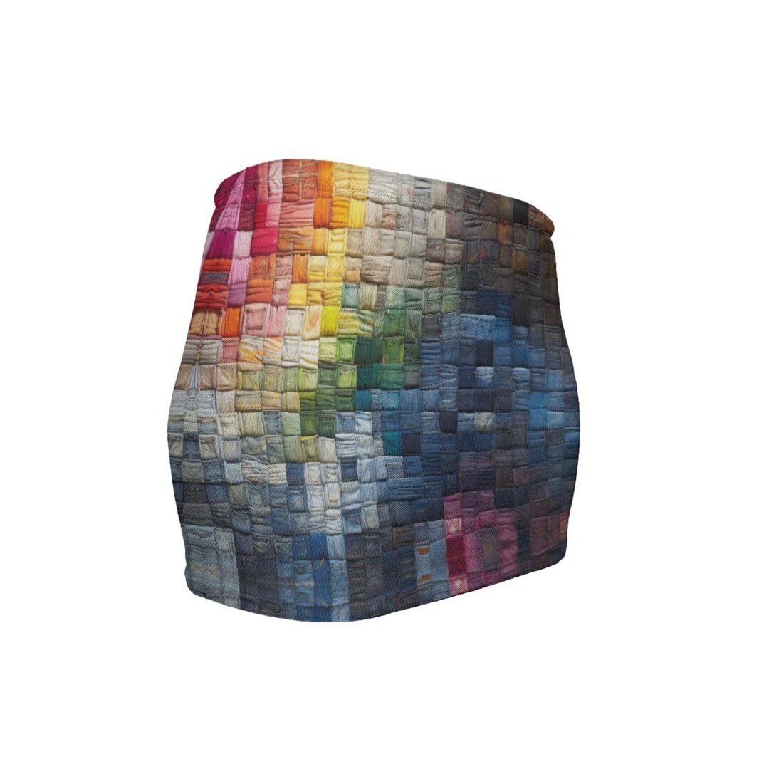 Patchwork Plaid Micro Mini Mesh Sheer Skirt Very Short Sexy Trendy Gift ...