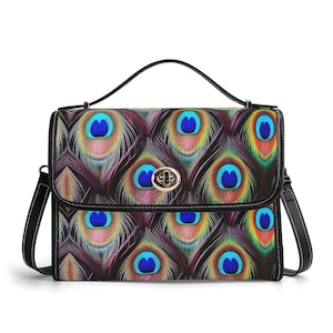 Cartera de piel auténtica con diseño de pavo real, cartera de piel con diseño de pavo real, bolso de mano de piel con diseño de pájaro, bolso de hombro chino, cartera con diseño de pavo real, bolso tipo mensajero