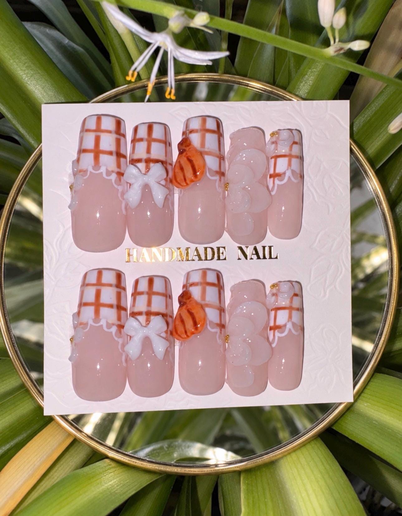 Cozy Fall Morning | Handmade Press On Nails