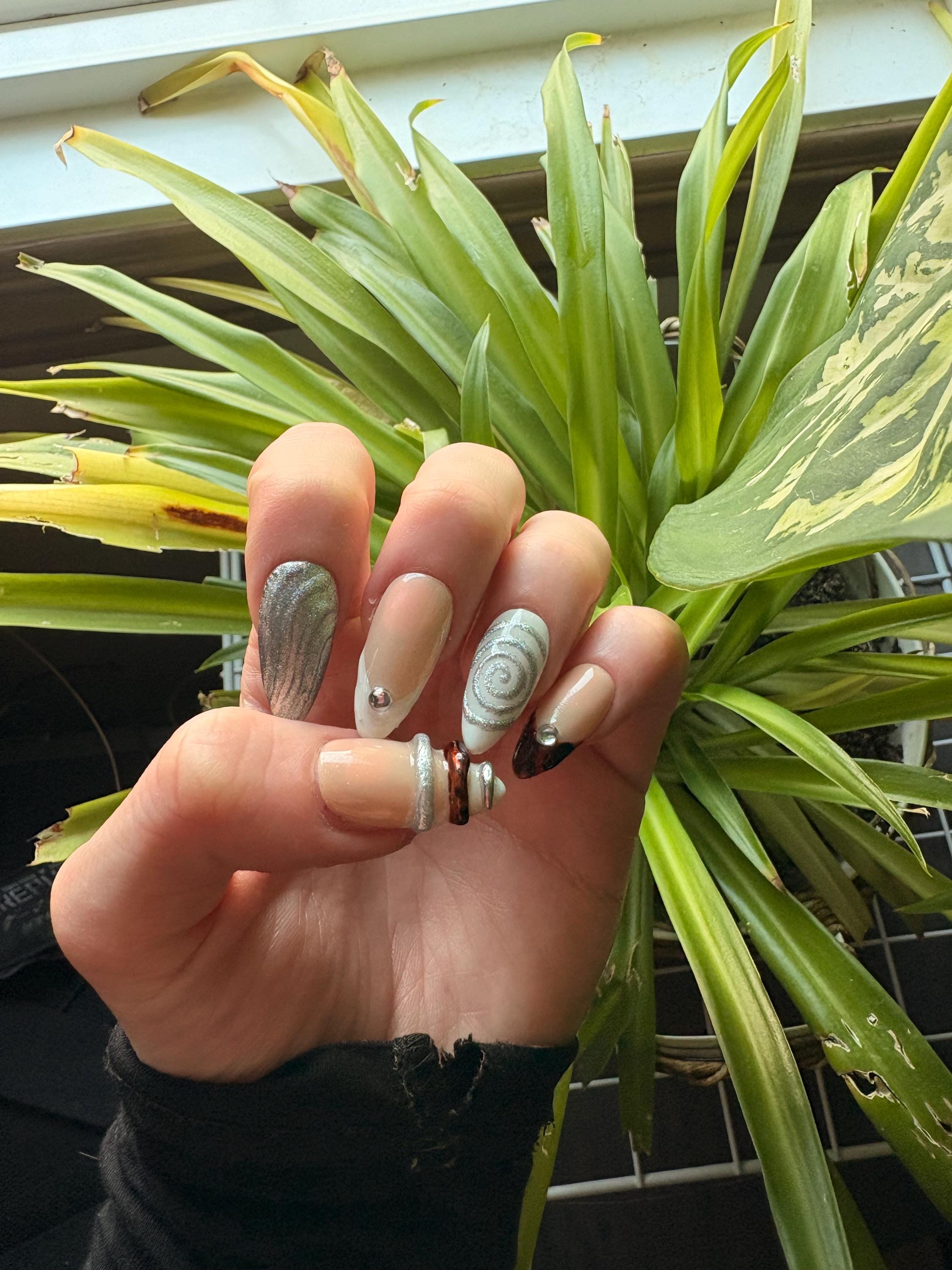 Liquid Chrome | Handmade Press On Nails
