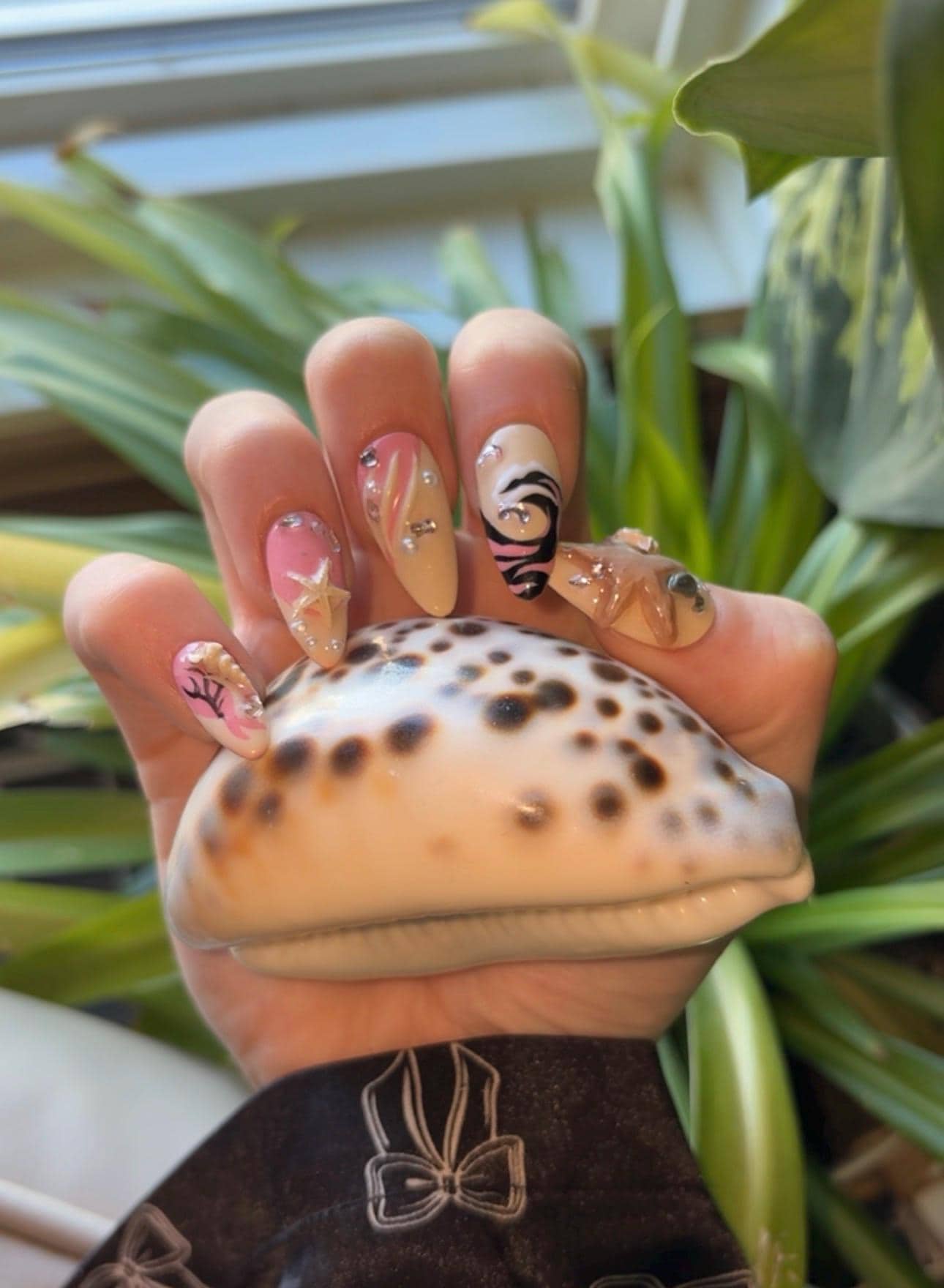 Pink Tidal Dream | Handmade Ocean Press On Nails