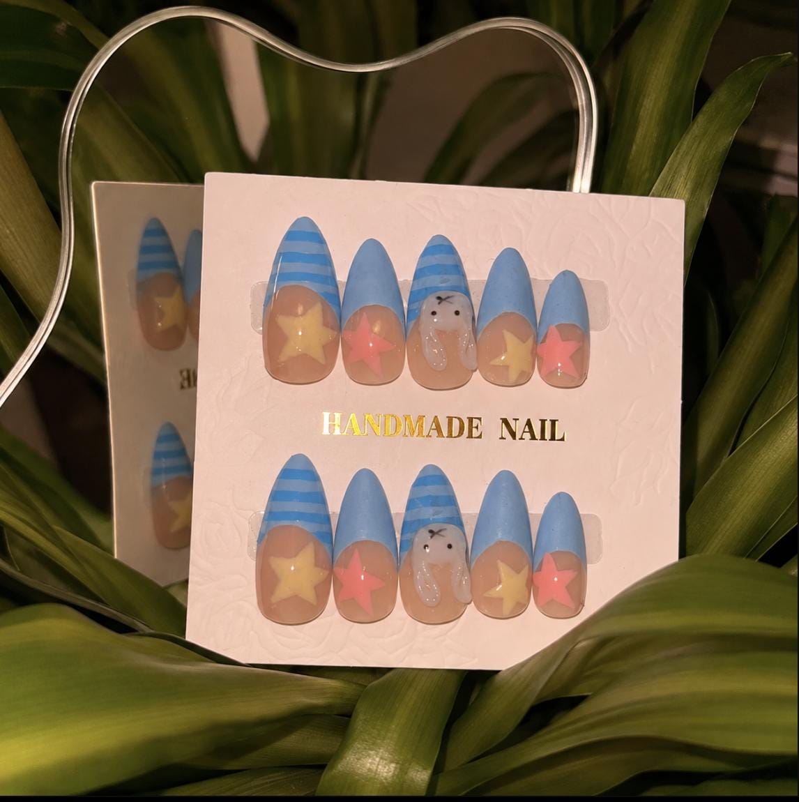 Star Bunny | Handmade Press On Nails