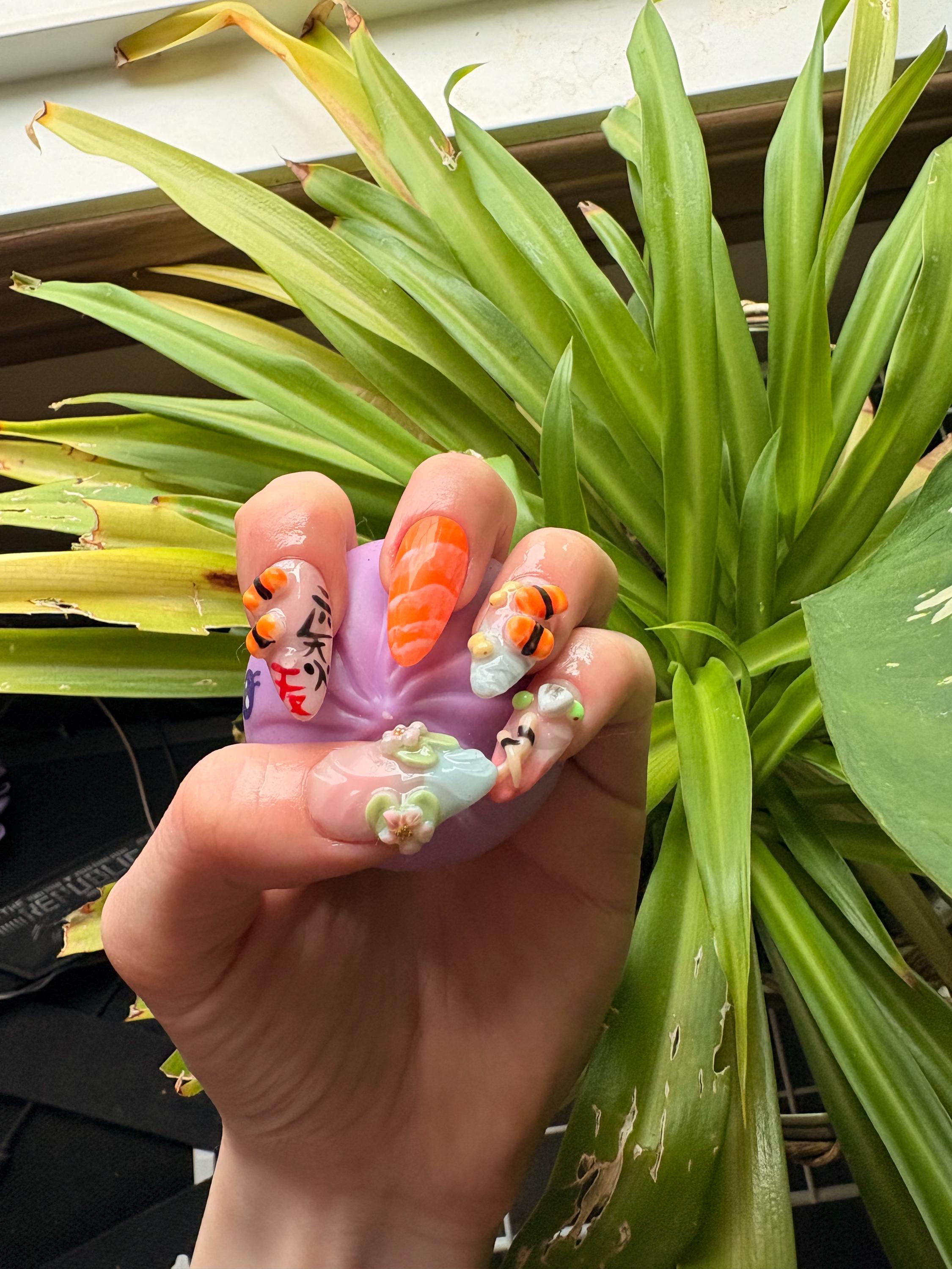 Sushi Night | Handmade Press On Nails