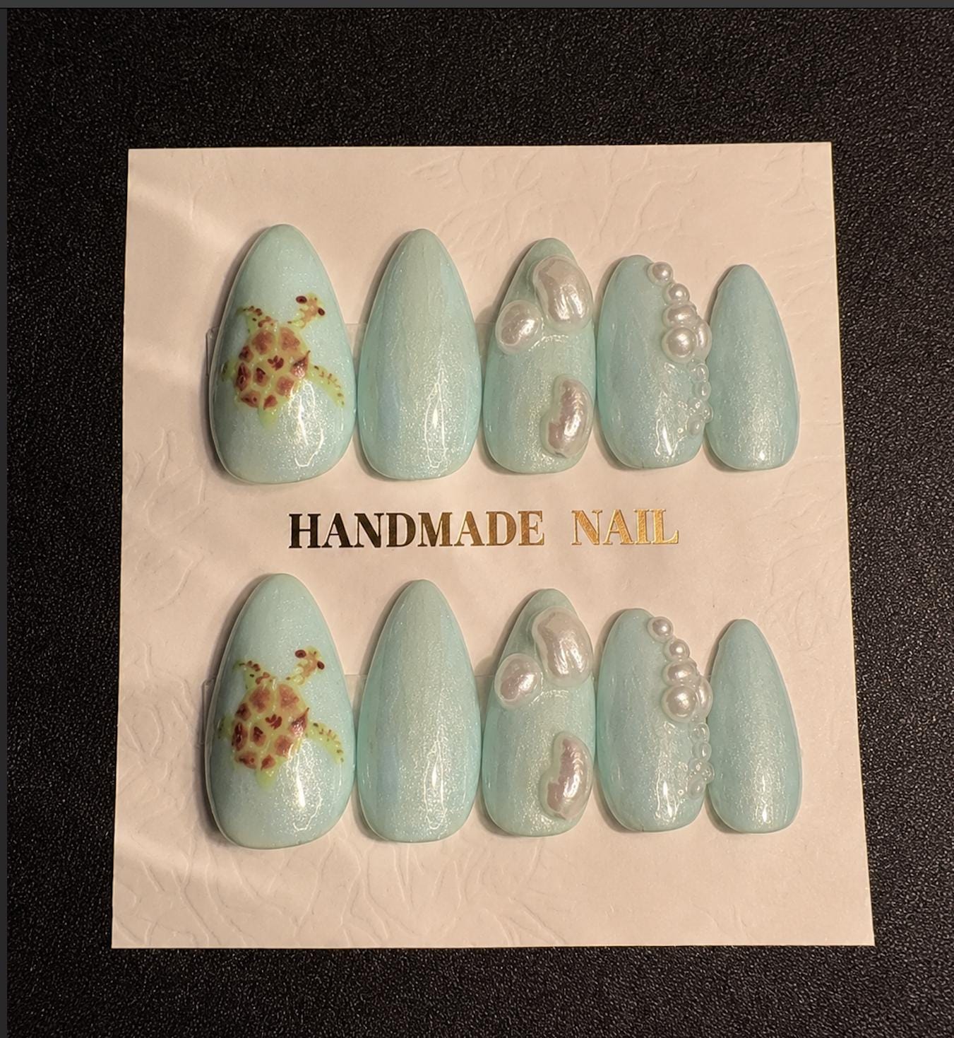 Turtle Cove | Handmade Ocean Press On Nails