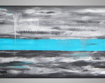 Abstrakte Malerei Landschaft abstrakte Kunst zeitgenössische | Etsy
