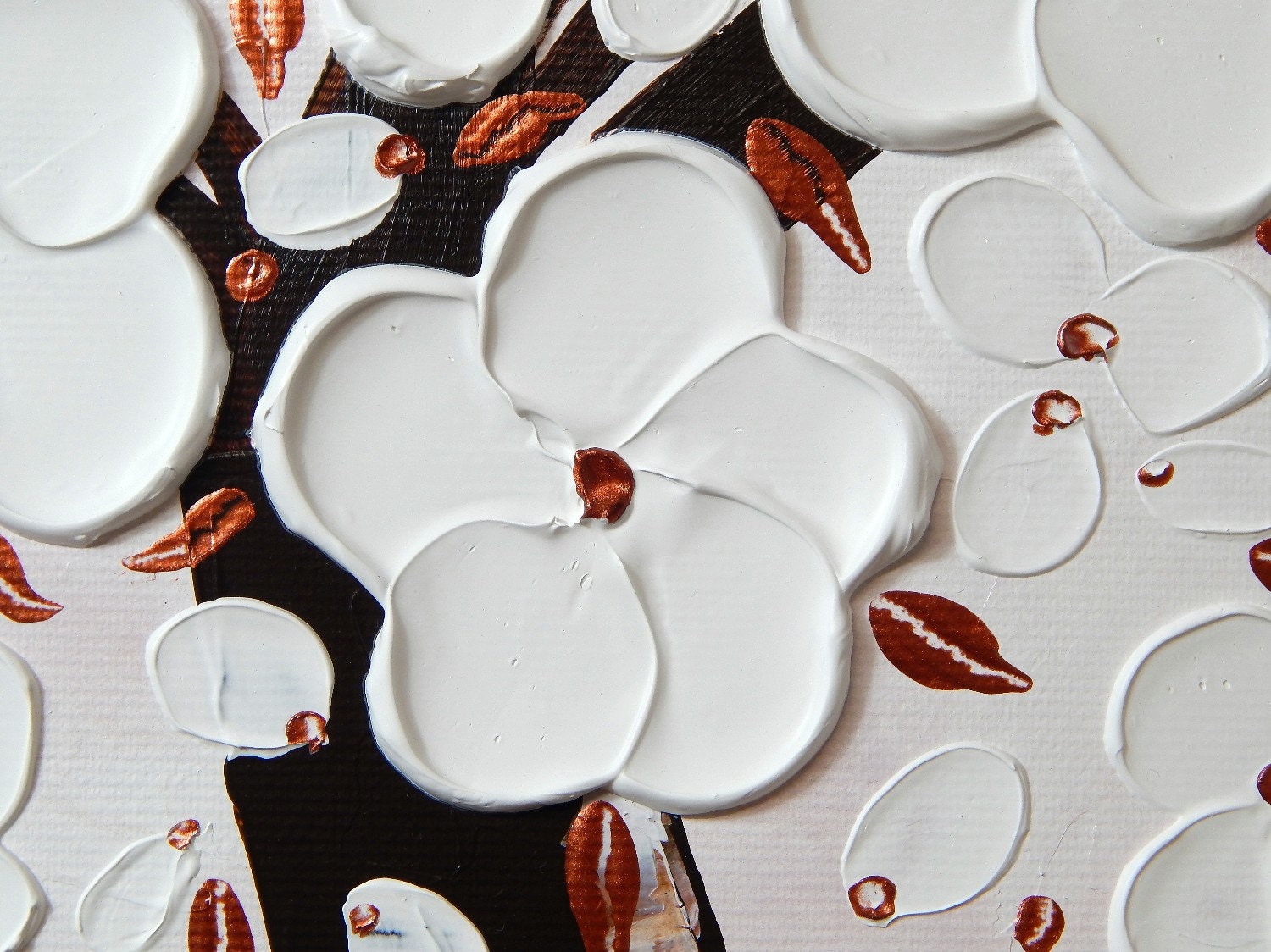 Pintura acrílica sobre lienzo Gran salón de cuadro moderno | Etsy