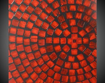 Bilder auf Leinwand Kunst Malerei Gemälde Wanddeko für Wohnzimmer Schlafzimmer Grau Rot Moderne Leinwandbilder von 60 bis 230 cm by ilonka