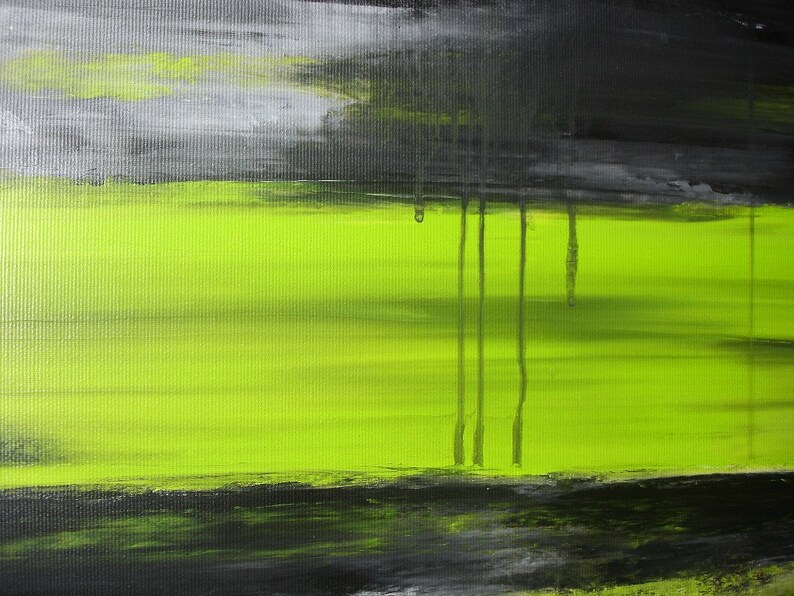 Green Painting Abstract Art Modern Acrylic Art Painting Large Etsy