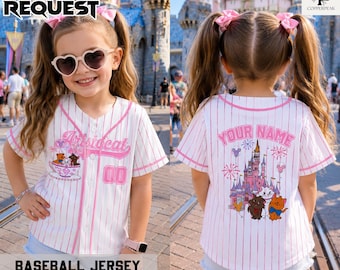 Personalized Aristocats Baseball Jersey, Marie Toulouse Berlioz Custom Disney Family Matching Shirt