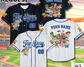 Custom Toy Story Baseball Jersey, Personalized Disney Toy Story Shirt, Disney Baseball Team Outfit, Gift For Fans