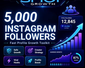 5000 Instagram Followers | Social Media Growth Service, Profile Promotion