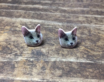 russian blue stuffed cat