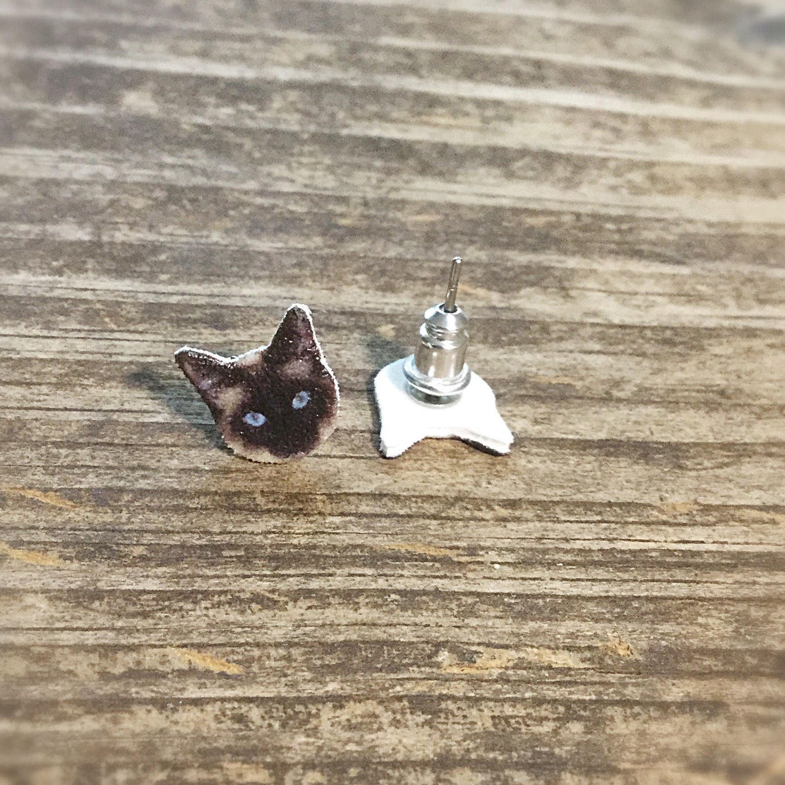 Siamese Cat Earrings Jewelry Cat Jewelry Siamese Cat Lover Pet Etsy