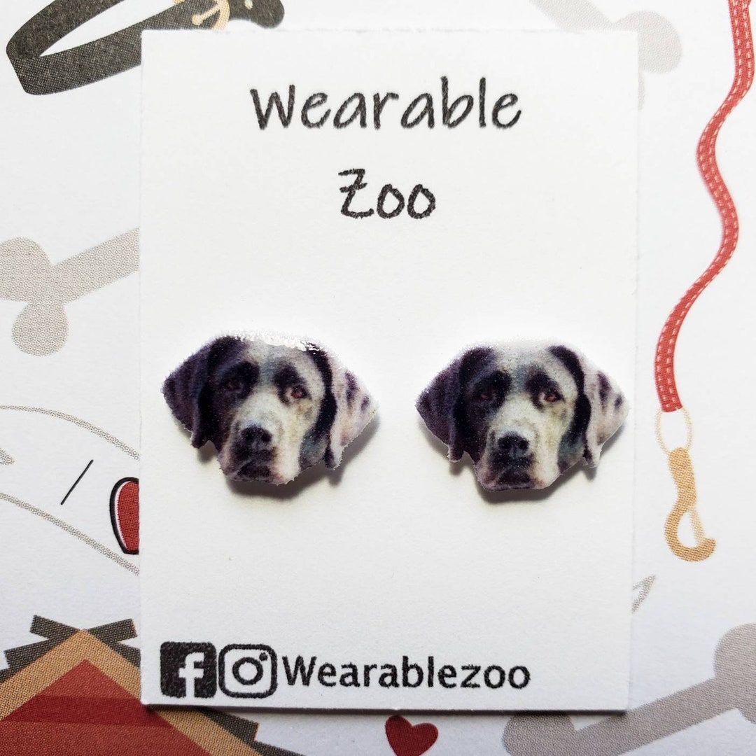 Black Lab Earrings Black Lab Jewelry Labrador Dog Gift Pet Etsy