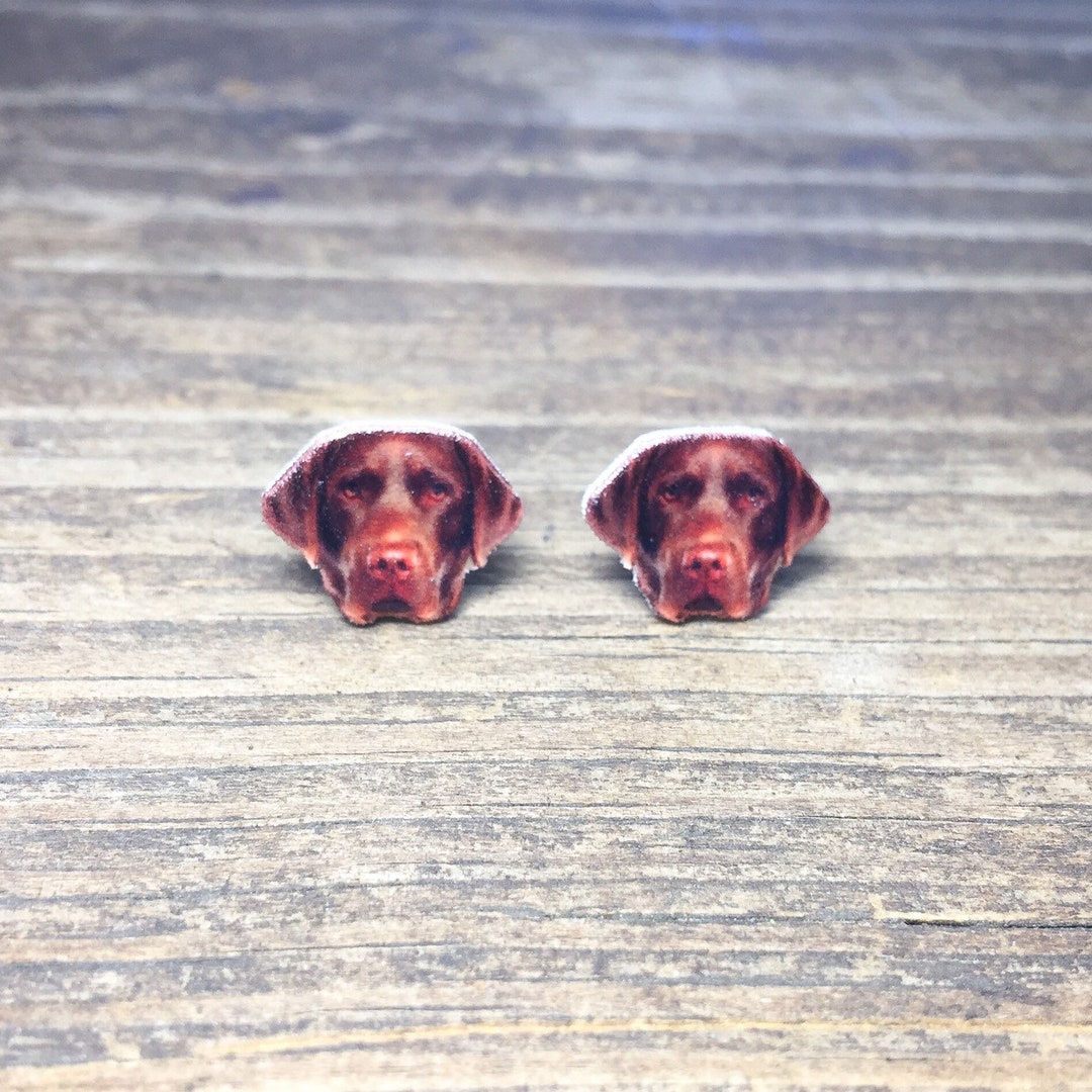 Chocolate Lab Earrings Chocolate Lab Jewelry Lab Dog Pet Gift Labrador