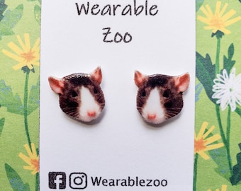 Rat earrings | rat jewelry | rat accessory pet animal cute