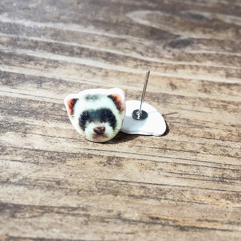 Ferret Earring Ferret Jewelry Ferret Gift Pet Weasel Lover Etsy Sweden